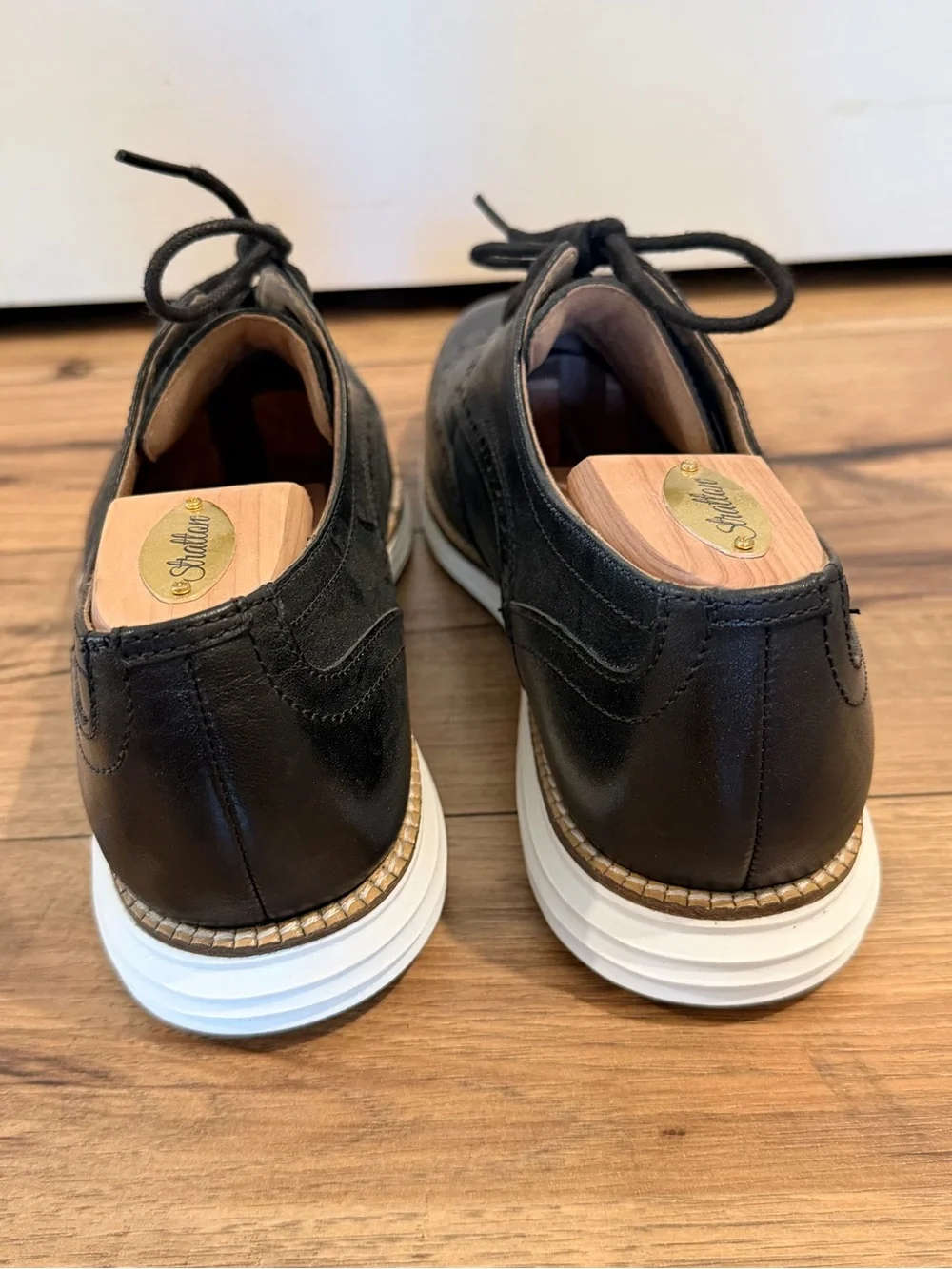 Cole Haan ØriginalGrand Wingtip Oxford Shoes Black Leather Men’s 8.5